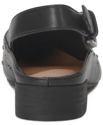 Lucky Brand Women's Brigeet Studded Slingback Low Block-heel Mules In Black