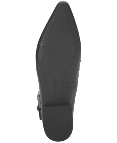 Lucky Brand Women's Brigeet Studded Slingback Low Block-heel Mules In Black