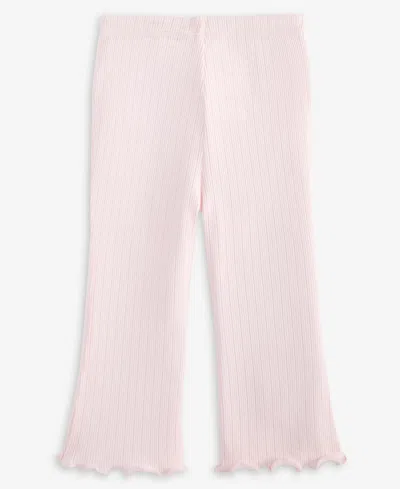 First Impressions Baby Girls Pointelle Flare Leggings In Pink