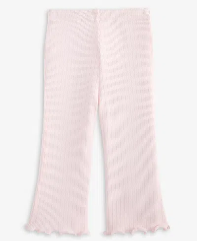 First Impressions Baby Girls Pointelle Flare Leggings In Pink