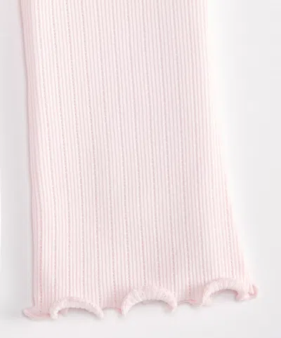 First Impressions Baby Girls Pointelle Flare Leggings In Pink