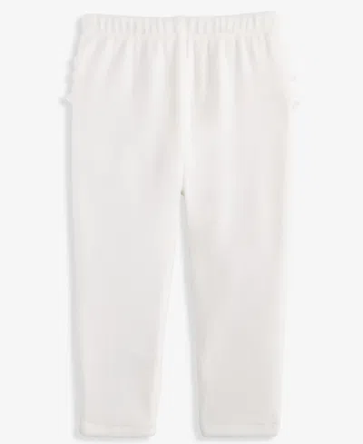 First Impressions Baby Girls Velour Ruffle-back Leggings, Macy's Exclusive In White