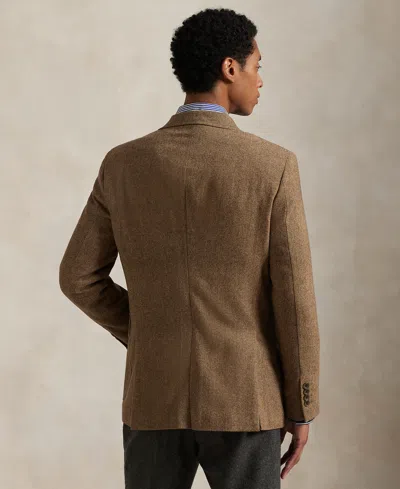 Polo Ralph Lauren Men's Polo Modern Herringbone Sport Blazer In Brown