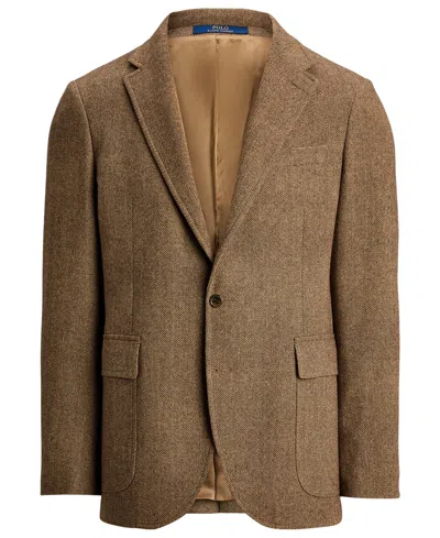 Polo Ralph Lauren Men's Polo Modern Herringbone Sport Blazer In Brown