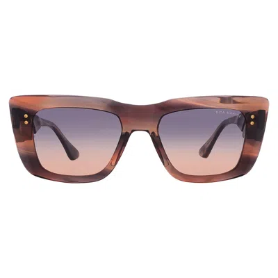 Dita Mahine Grey Peach Gradient Cat Eye Ladies Sunglasses Dts437-a-02 53 In Multi
