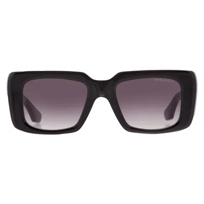 Dita Levele Grey Gradient Rectangular Unisex Sunglasses Dts739-a-01 52 In Black