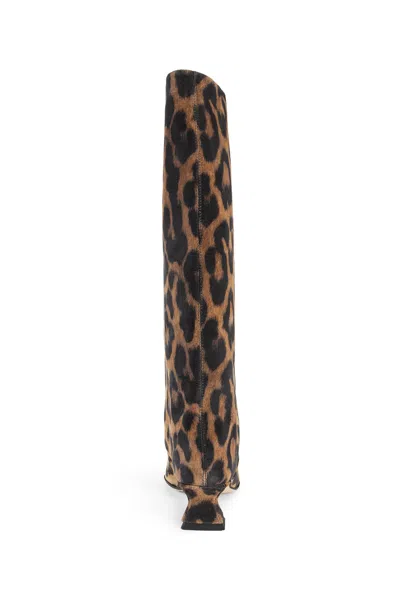 Miista Effie Tall Boot In Animal Print