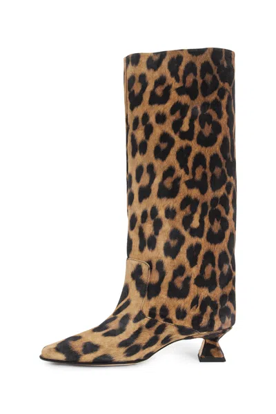 Miista Effie Tall Boot In Animal Print