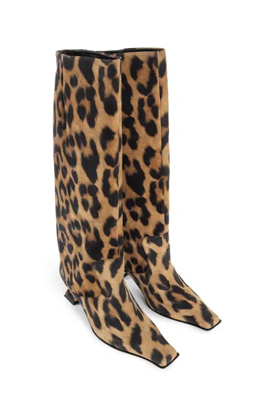 Miista Effie Tall Boot In Animal Print