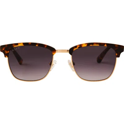 Diff Biarritz 62mm Browline Sunglasses In Brown