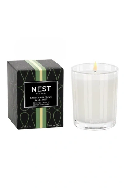 Nest New York Santorini Olive & Citron Scented Candle In Gray