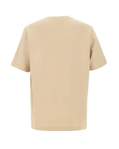 Maison Kitsuné Crew Neck Short Sleeve Relaxed Fit T-shirt In Neutral