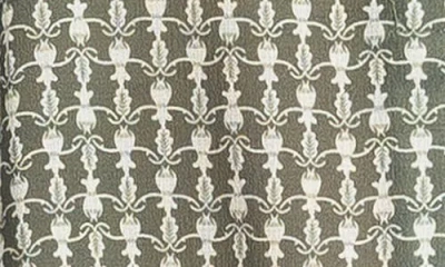 Max Studio Ruffle Collar Puff Shoulder Top In Multi