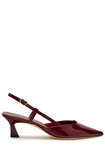 Stuart Weitzman Vinnie 50 Slingback In Burgundy