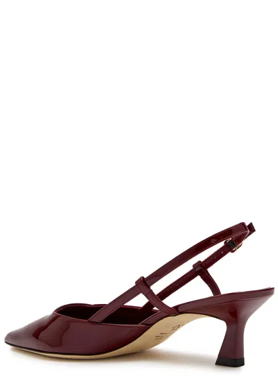 Stuart Weitzman Vinnie 50 Slingback In Burgundy