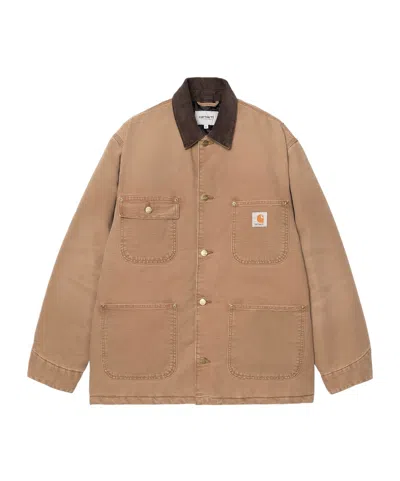 Carhartt Work In Progress Michigan Canvas Coat In Brown