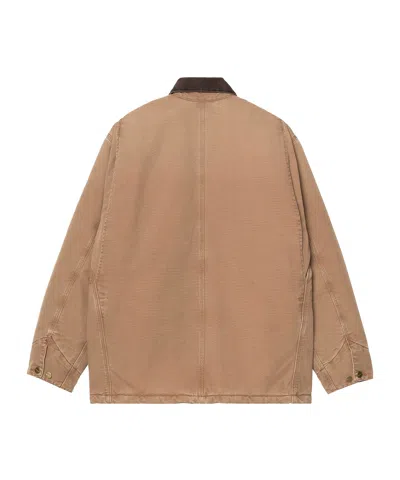 Carhartt Work In Progress Michigan Canvas Coat In Brown