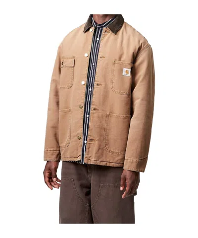 Carhartt Work In Progress Michigan Canvas Coat In Brown