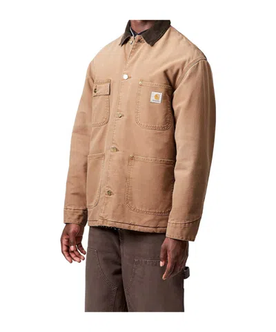 Carhartt Work In Progress Michigan Canvas Coat In Brown