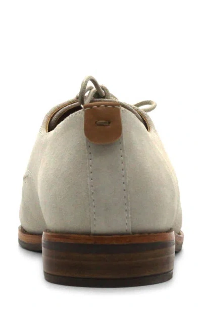 Gentle Souls Women's Aronson Almond Toe Suede Lace-up Oxford Shoes In Gray