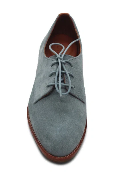 Gentle Souls Women's Aronson Almond Toe Suede Lace-up Oxford Shoes In Blue