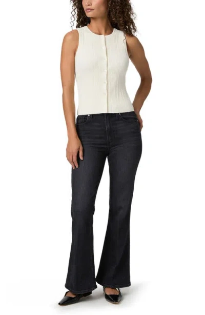 Paige Leira Button Front Sweater Tank In White