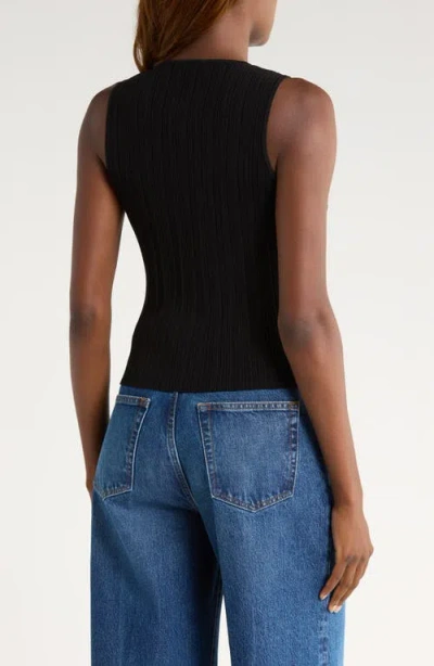 Paige Leira Button-up Sweater Vest In Blue