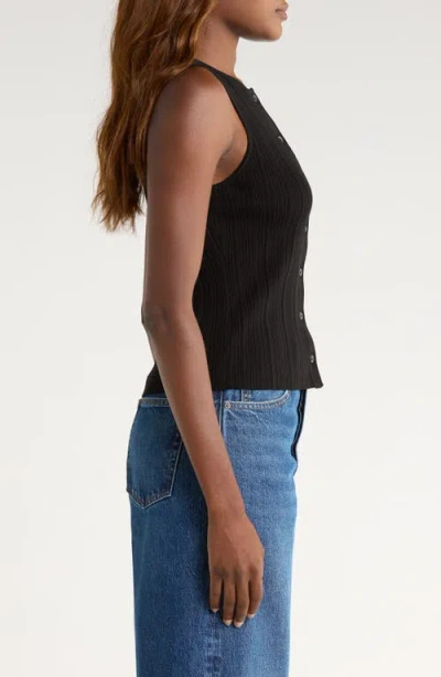 Paige Leira Button-up Sweater Vest In Blue