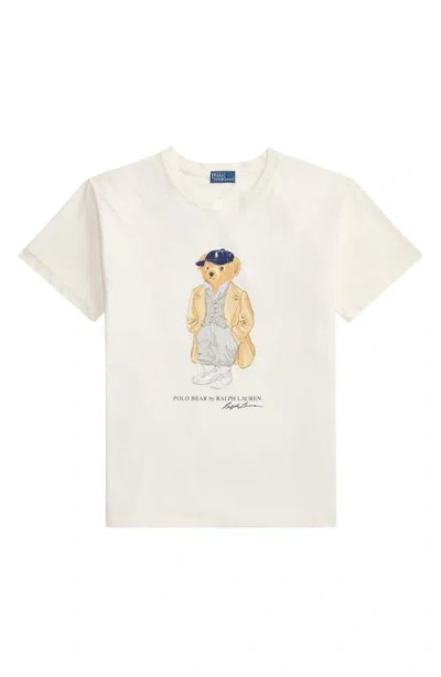Polo Ralph Lauren White Polo Bear T-shirt In White