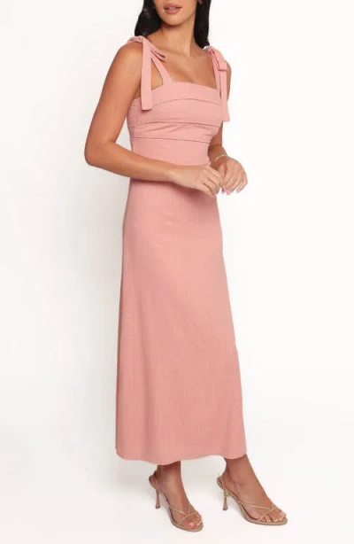 Petal And Pup Petal & Pup Patterson Tie Strap Sundress In Neutral