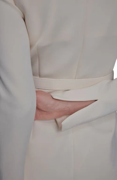 Bcbg Belted Long Sleeve Sheath Dress In Neutral