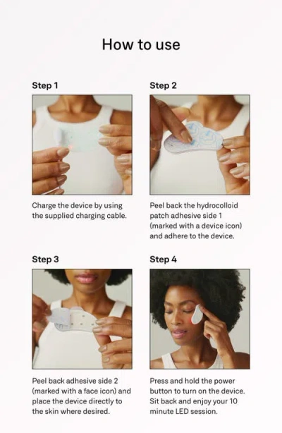 Omnilux Eye Brightener Hydrocolloid Refill Patches In Transparent