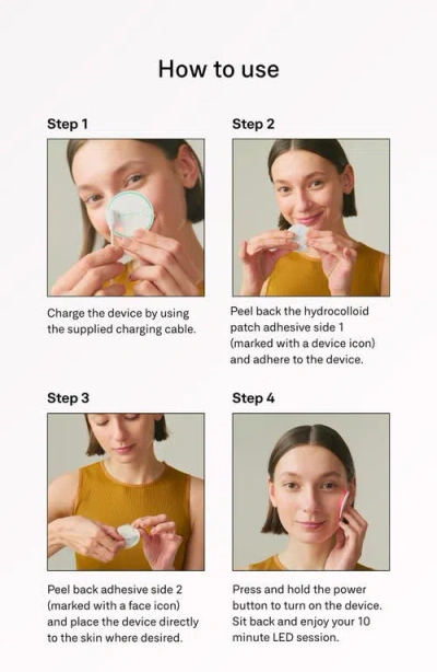 Omnilux Blemish Eraser Hydrocolloid Refill Patches In Transparent