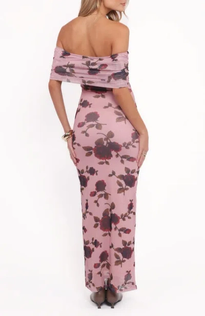 Petal And Pup Petal & Pup Indya Off The Shoulder Maxi Dress In Multi