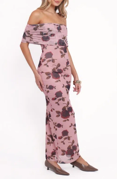 Petal And Pup Petal & Pup Indya Off The Shoulder Maxi Dress In Multi