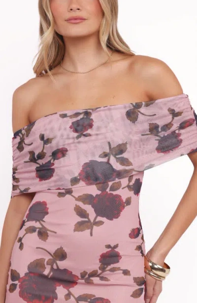 Petal And Pup Petal & Pup Indya Off The Shoulder Maxi Dress In Multi