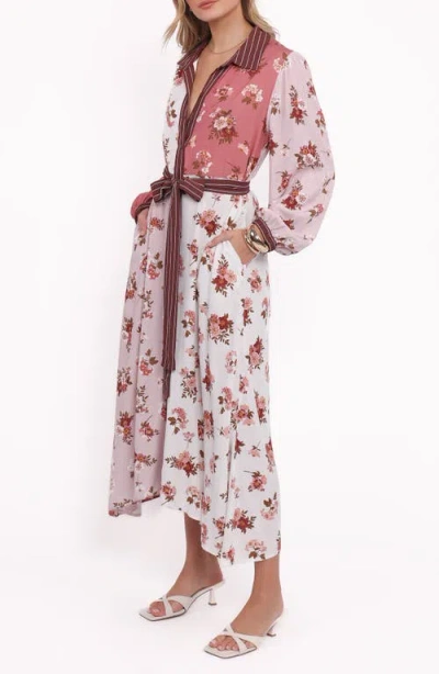 Petal And Pup Petal & Pup Maiden Long Sleeve Shirtdress In Multi