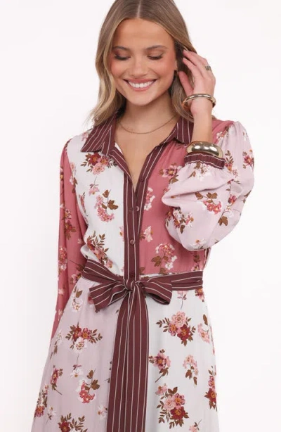 Petal And Pup Petal & Pup Maiden Long Sleeve Shirtdress In Multi
