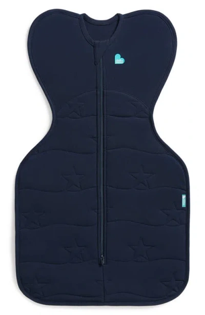 Love To Dream Swaddle Up™ Extra Warm 3.5 Tog Quilted Stretch Cotton Swaddle In Blue