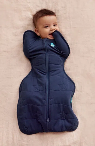 Love To Dream Swaddle Up™ Extra Warm 3.5 Tog Quilted Stretch Cotton Swaddle In Blue