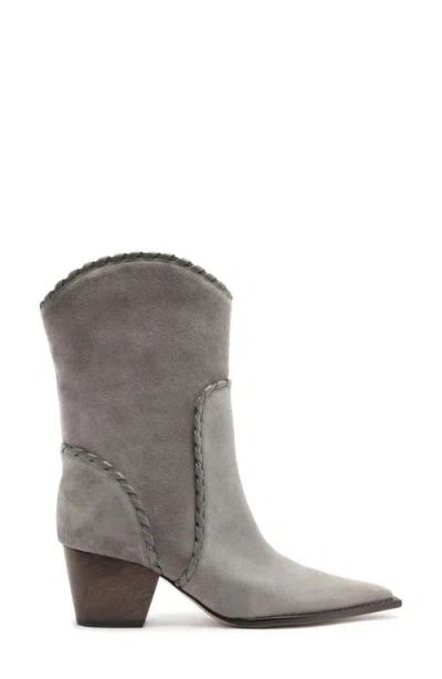 Alexandre Birman Victoria Saddle Boot In Gray