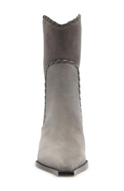 Alexandre Birman Victoria Saddle Boot In Gray
