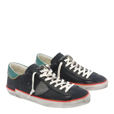 Philippe Model Low Top Sneakers Round Toe In Black