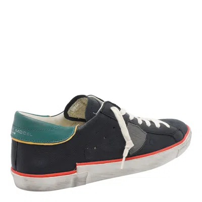 Philippe Model Low Top Sneakers Round Toe In Black