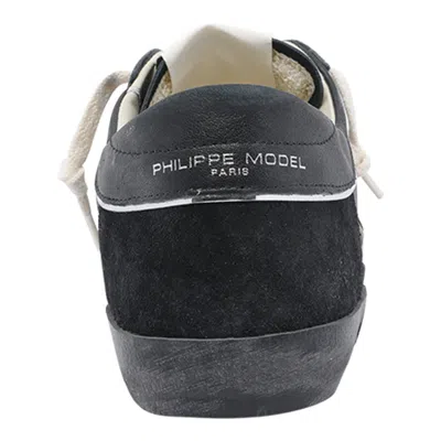 Philippe Model Low Top Sneakers Contrast Stitching In Black