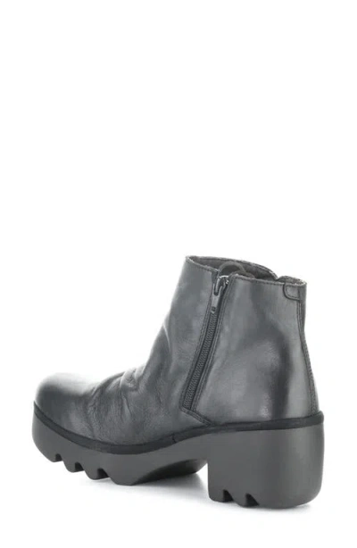 Fly London Tulp Lug Sole Platform Bootie In Gray