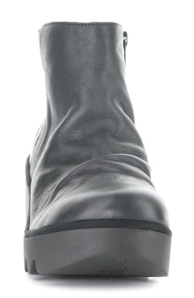 Fly London Tulp Lug Sole Platform Bootie In Gray