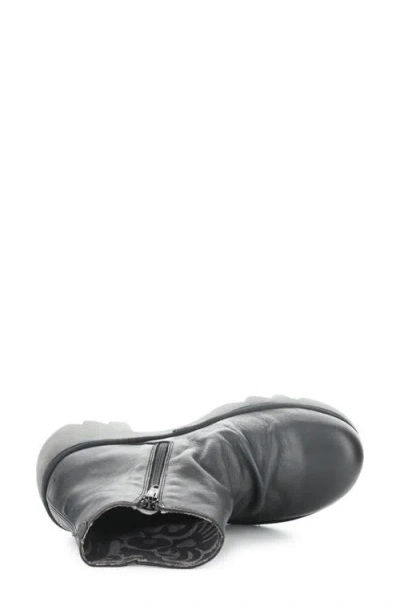 Fly London Tulp Lug Sole Platform Bootie In Gray