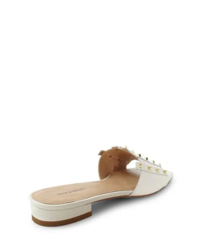 Belle & Bloom Until We Meet Stud Slide In White