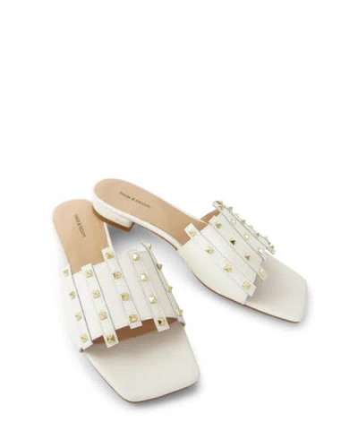Belle & Bloom Until We Meet Stud Slide In White